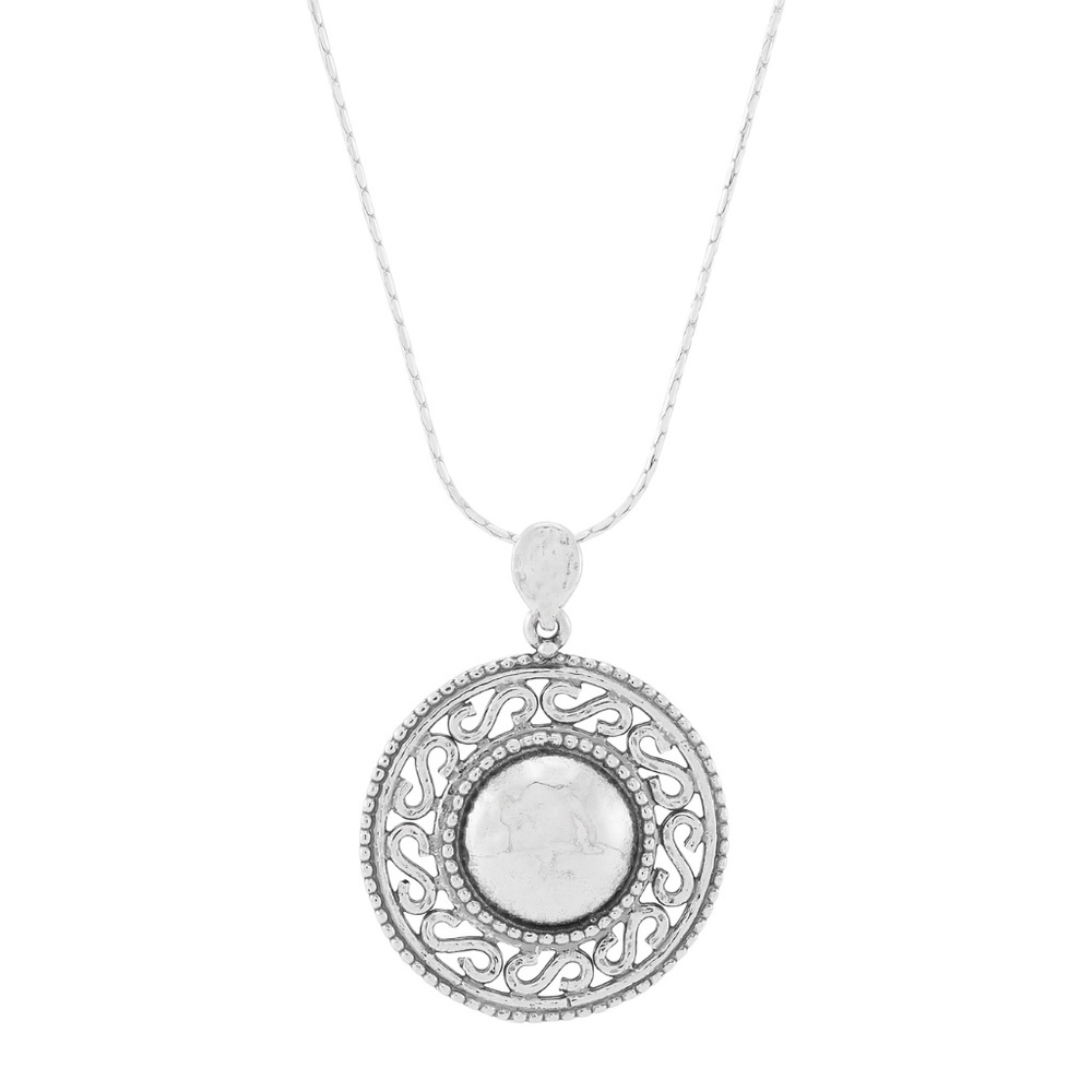 Silpada 'lustrous Wave' Sterling Silver Pendant Necklace, 18" + 2"